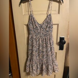 Hollister Ditsy Floral Ruffled Hem Mini Dress